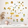 8 Sheets 8 Styles Bees Theme PVC Waterproof Wall Stickers DIY-WH0345-094-6