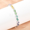 Platinum Tone Brass Micro Pave Cubic Zirconia Tennis Bracelets BJEW-B160-04P-01-1