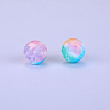 Printed Round Silicone Focal Beads SI-JX0056A-31-5