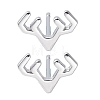 925 Sterling Silver Stud Earrings for Women EJEW-K303-03P-4