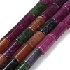 Dyed Natural Malaysia Jade Beads Strands G-C285-B01-01C-2