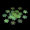 Christmas Snowflake UV Plating Luminous Rainbow Iridescent Acrylic Beads LACR-R001-07A-3