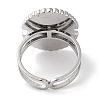 Ion Plating(IP) 304 Stainless Steel Ring RJEW-B059-07P-04-3