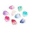 Two-Tone Transparent Glass Charms X-GLAA-H016-15-2