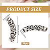 30Pcs Tibetan Style Alloy Curved Tube Beads FIND-PH0022-67A-2