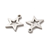 Non-Tarnish 304 Stainless Steel Charms X-STAS-M089-57P-2