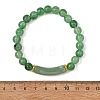 8MM Round Acrylic Beaded Stretch Bracelets BJEW-JB14279-5