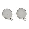 Non-Tarnish 304 Stainless Steel Stud Earring Finding STAS-Z084-08B-P-1