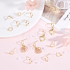 20Pcs Brass Stud Earring Findings KK-BBC0027-87-4