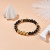 Om Mani Padme Hum Mala Bead Bracelet BJEW-JB08507-2