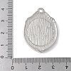 Brass Brass Pendant Cabochon Settings LS-KK-V005-02P-01-3