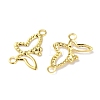 Brass Filigree Connector Charms KK-F880-01G-2