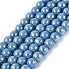 Electroplate Opaque Glass Beads Strands LS-GLAA-T032-P4mm-AB13-01-1