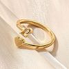 Brass Cuff Rings for Women RJEW-U044-L-3