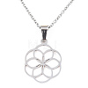 Non-Tarnish 201 Stainless Steel Pendant Necklaces NJEW-S105-JN599-45-1-1