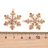 304 Stainless Steel Rhinestone Pendants RB-CBADC81-14G-04-3
