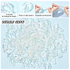 150Pcs 5 Style Transparent Acrylic Linking Rings OACR-DC0001-01-4