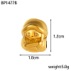 Children's Day 304 Stainless Steel Beads STAS-OY019-63G-01-2