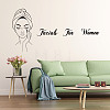 Rectangle with Word PVC Wall Stickers DIY-WH0228-119-4