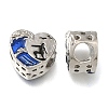 Rack Plating Alloy Enamel European Beads PALLOY-A009-24P-1