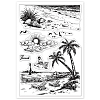 Custom Summer Theme PVC Plastic Clear Stamps DIY-WH0631-0021-8