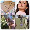 5Pcs Opaque Resin Pendants RESI-TADJ0001-26B-6