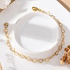 304 Stainless Steel Heart Link Bracelets BJEW-I191-01-1