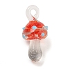 Handmade Lampwork Pendants LAMP-S067-02G-1