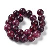 Dyed Natural Malaysia Jade Beads Strands G-G021-01B-04-3