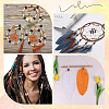 500Pcs 5 Colors Maple Wood Beads WOOD-GF0002-47-5