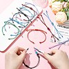 40Pcs 8 Colors Waxed Polyester Cord Bracelets Making AJEW-CJ00017-5