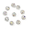 Brass Rhinestone Beads X-RB-A011-8mm-28S-4