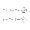 Multicolor Length 10mm/13mm Iron Screw Eye Bolt for Half Drilled Beads Eye Pin Findings Set IFIN-PH0010-02-2
