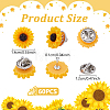 60Pcs Iron Brooches JEWB-UN00007-3