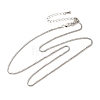 Brass Box Chain Necklaces NJEW-B119-07P-2