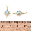 Brass Glass Pendants KK-T049-059G-06-3