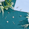 3 Pairs 925 Sterling Silver Screw Ear Nuts STER-BBC0009-74A-4
