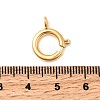 Brass Spring Ring Clasps X-KK-D407-20G-D-3