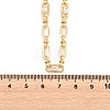5MM Brass Pave Cubic Zirconia Oval Link Chain Necklaces NJEW-D324-01G-01-2