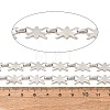 304 Stainless Steel Bowknot Link Chains SA-CBAE0F2-12P-2