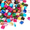 180Pcs 9 Colors 2-Hole Drawbench Glass Seed Beads SEED-TA0001-06-3