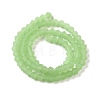 Imitation Jade Frosted Glass Bead Strands GLAA-F029-JM4mm-B01-2