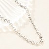 6MM 304 Stainless Steel Rolo Chain Necklaces for Men Women NJEW-H093-07C-P-3