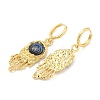 Rack Plating Brass Dangle Earrings for Women EJEW-M260-24G-01-2