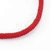 Braided Cotton Cord Bracelet Making MAK-L018-03A-02-G-2