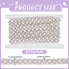 5Yards Polyester & Resin Beaded Trim Ribbon OCOR-NB0002-83-2