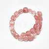 Cherry Quartz Glass Beads Strands G-S357-D01-14-2