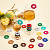 60Pcs 12 Colors Felt Wine Glass Charms AJEW-BC0003-09-4