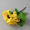 Silk & Iron Wire Artificial Sunflower Bouquets AJEW-WH0709-216-2