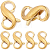 Brass Double Opening Lobster Claw Clasps KK-SC0002-68-1
